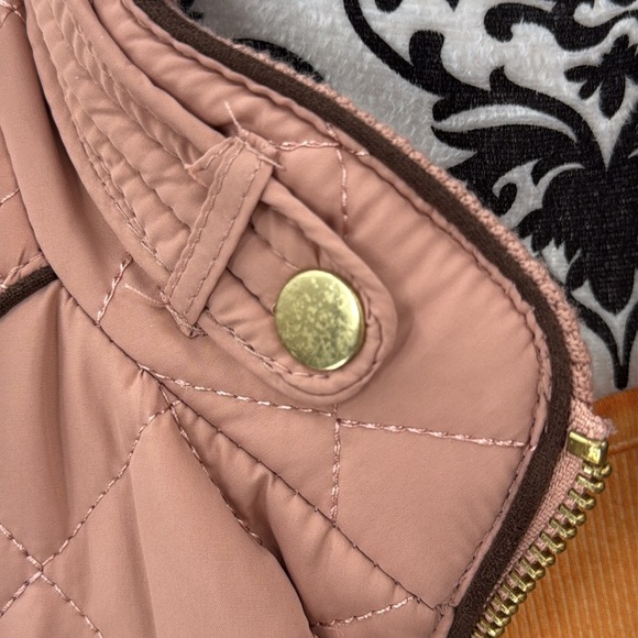 Love Tree Quilted Pink Vest with Gold Accents - Picture 12 of 13